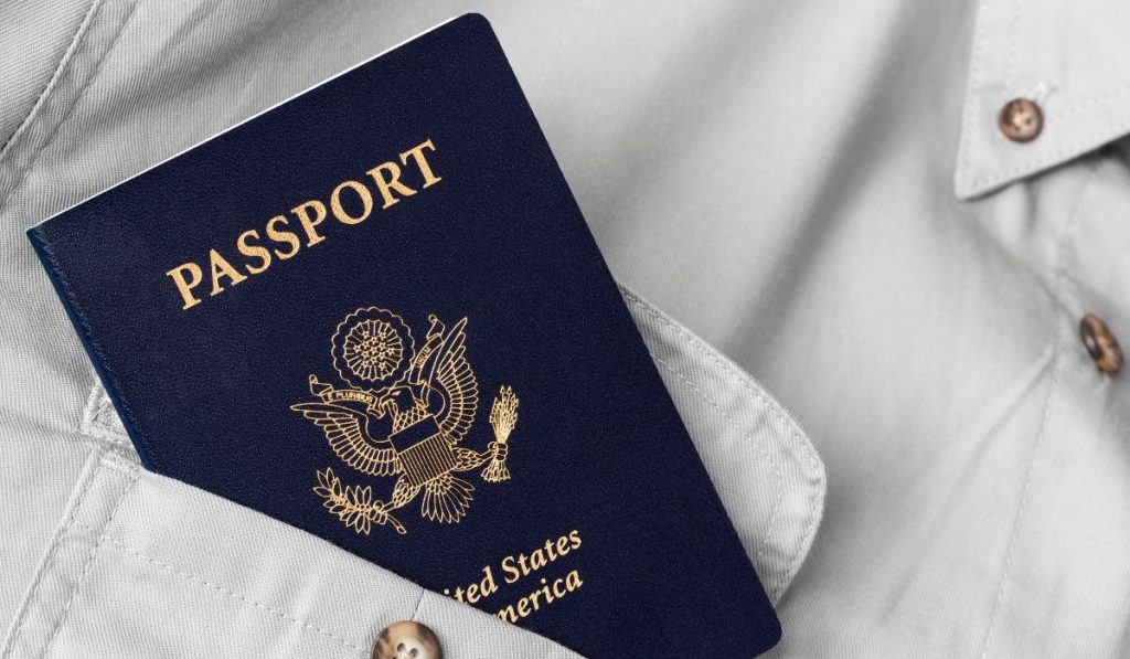 Passport in a pocket