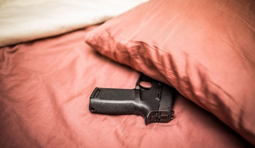 Gun On Bed